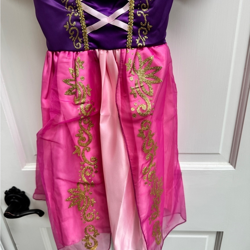 NWOT Disney Rapunzel Inspired Toddler Girls Size 6 Dress Up Play Princess Dress - Picture 5 of 7